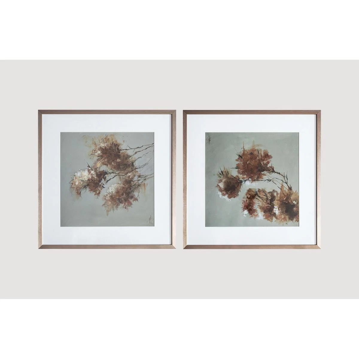 Pink Blossom Framed Wall Art, Set of Two – image 1