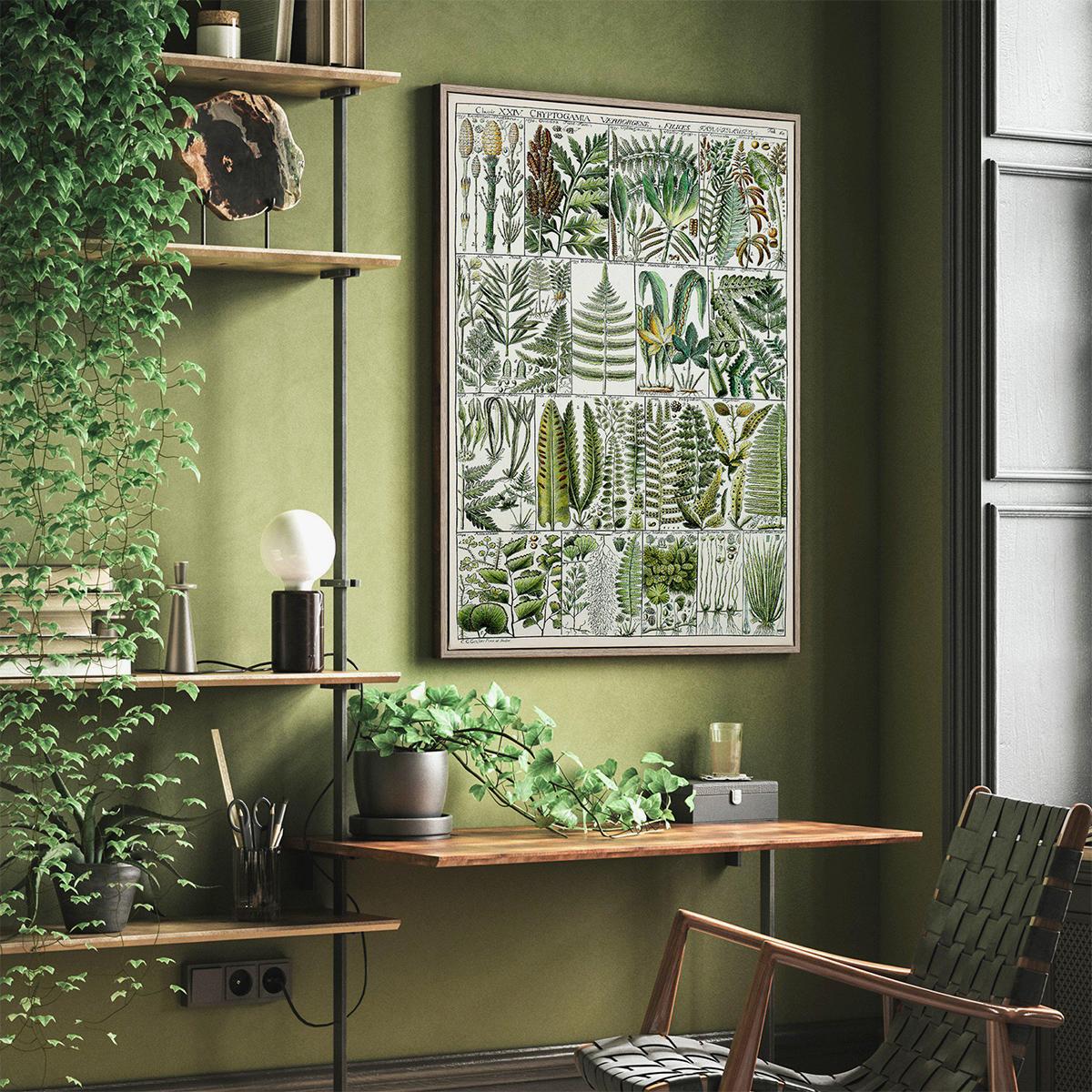 Wild Foliage Framed Canvas Wall Art – image 2