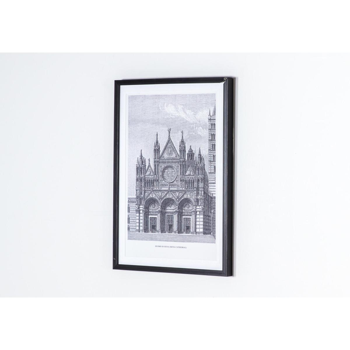 Duomo Vintage Illustration Framed Print – image 3