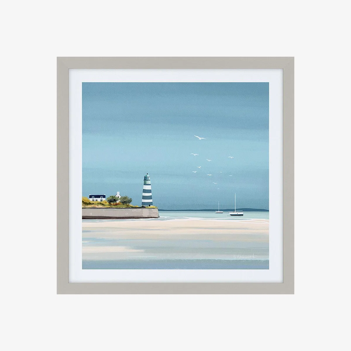 Lighthouse Bay Framed Wall Art – image 1