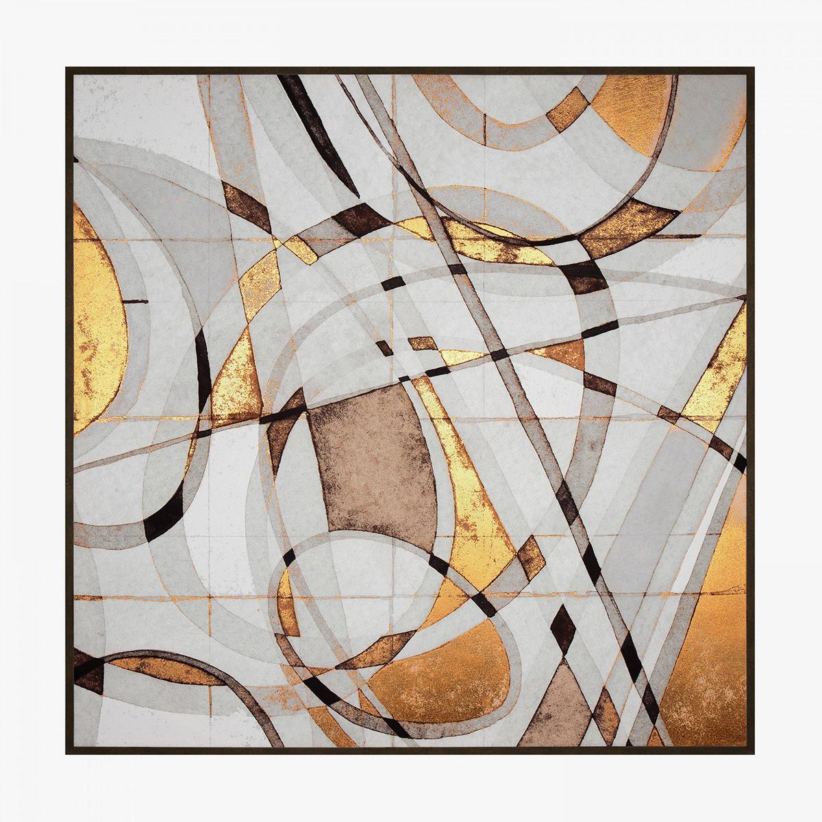 Geometric Duo Framed Canvas Wall Art – image 3