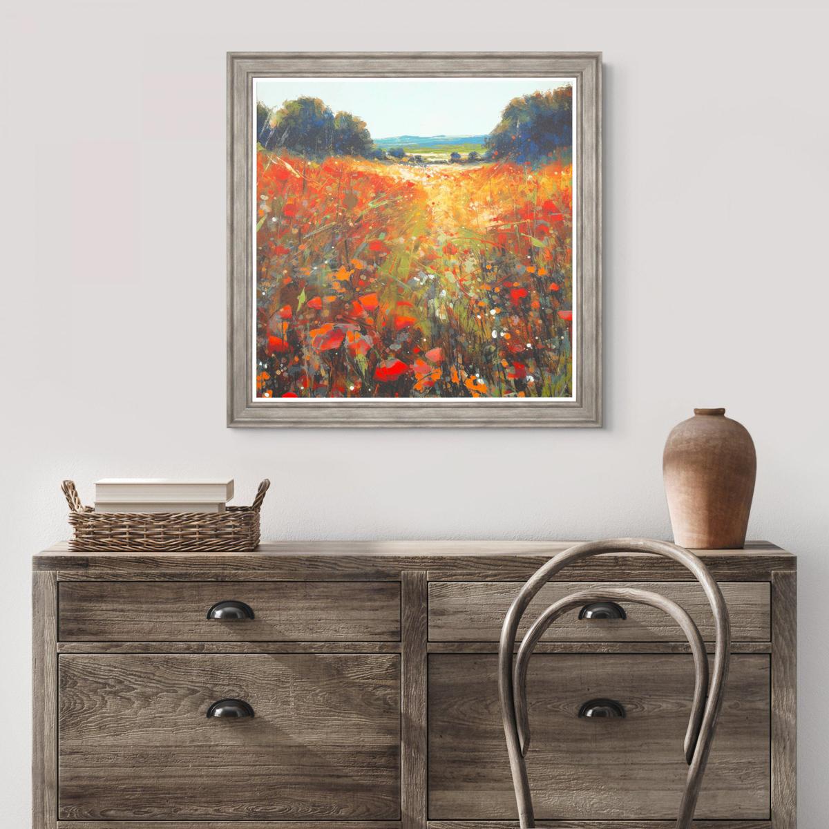 Poppy Fields Framed Wall Art – image 2