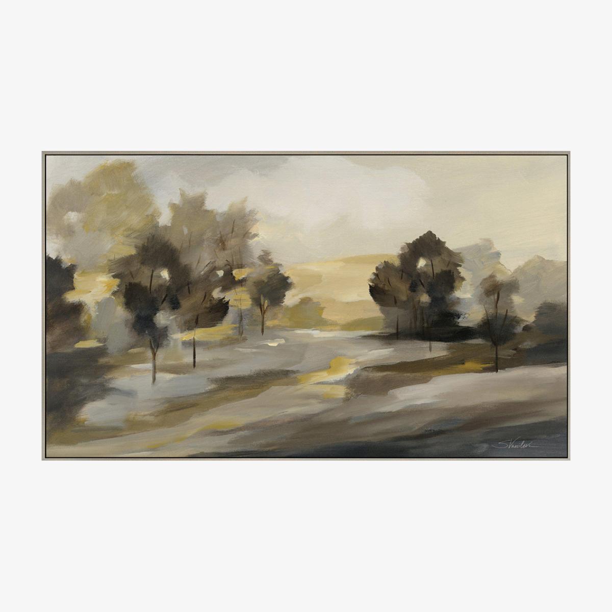 Rural Horizon Framed Canvas Wall Art – image 1