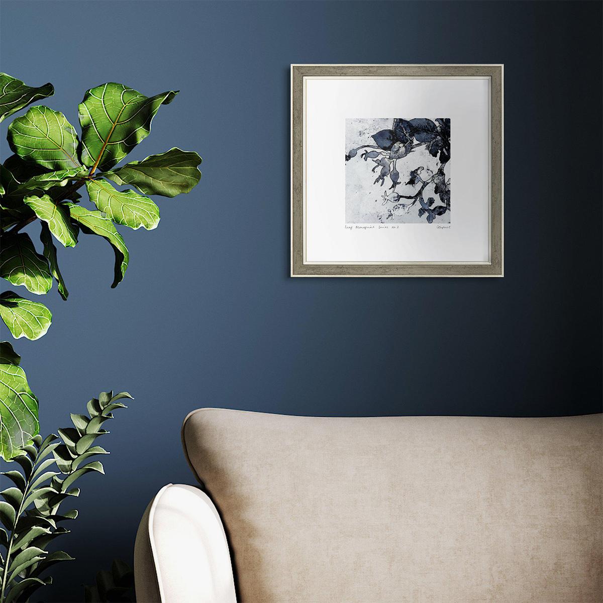 Rose Stem Silhouette Framed Wall Art II – image 2