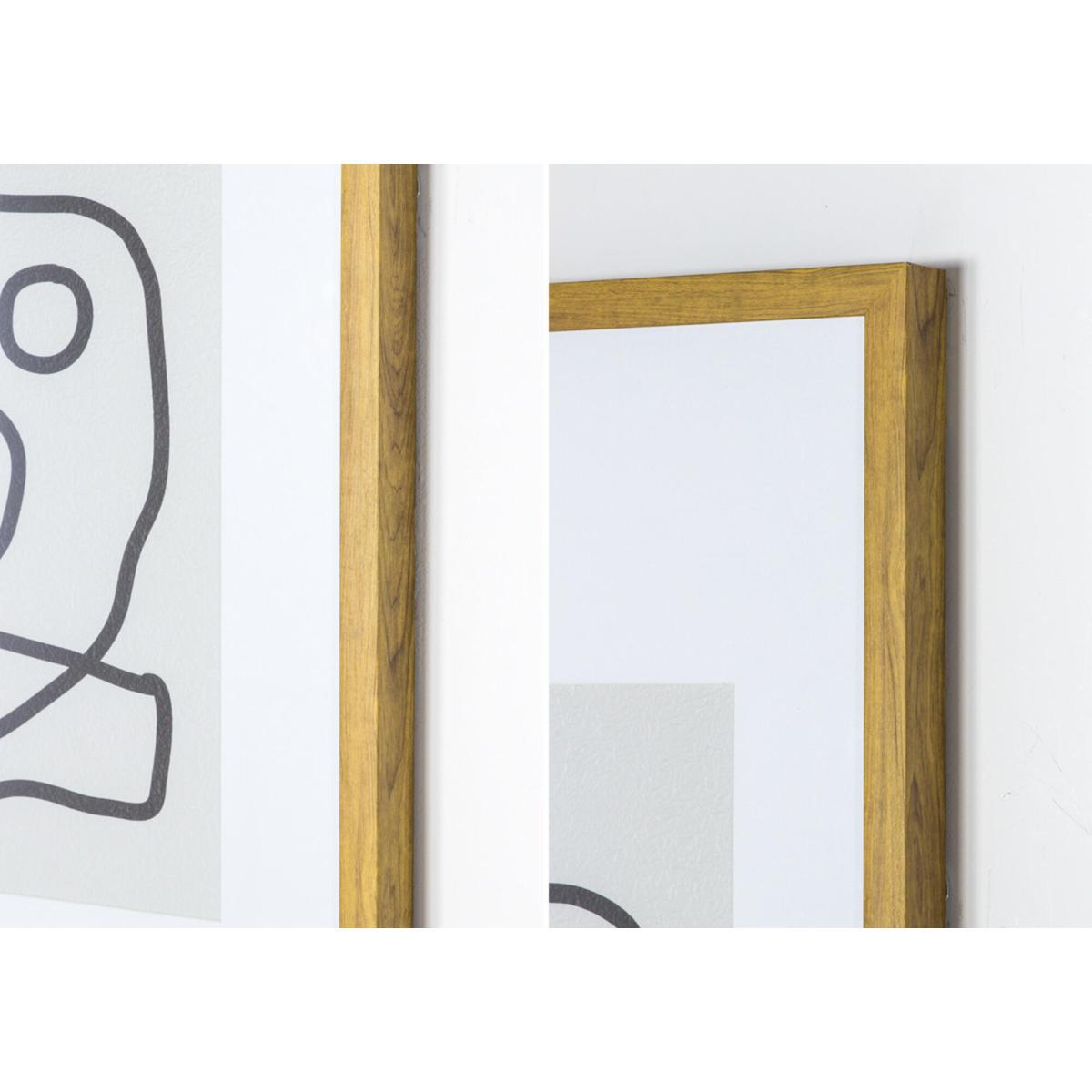Framed Abstract Line Study Wall Art – image 4