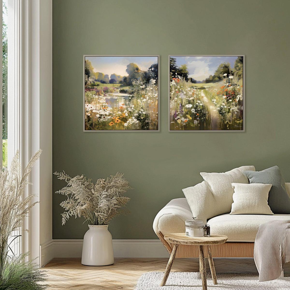 Tranquil Meadow Framed Art – image 2
