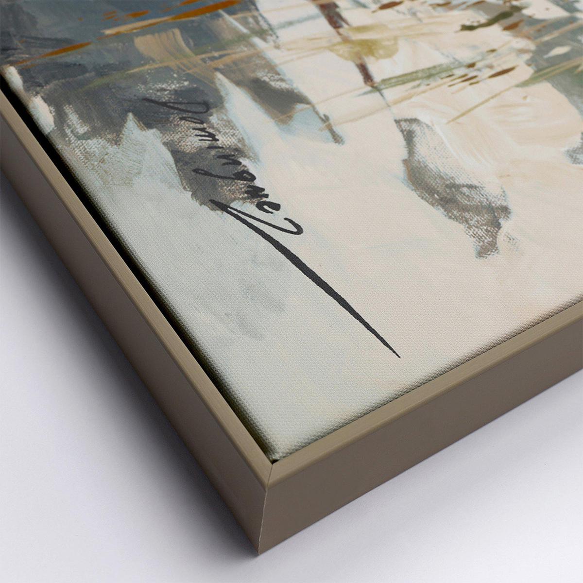 Graceful Heron Framed Canvas Wall Art – image 3