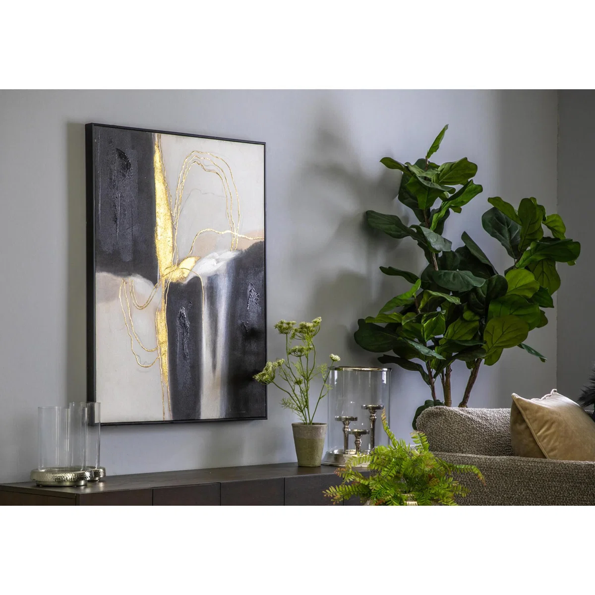 Avah Textured Framed Canvas Wall Art – image 2