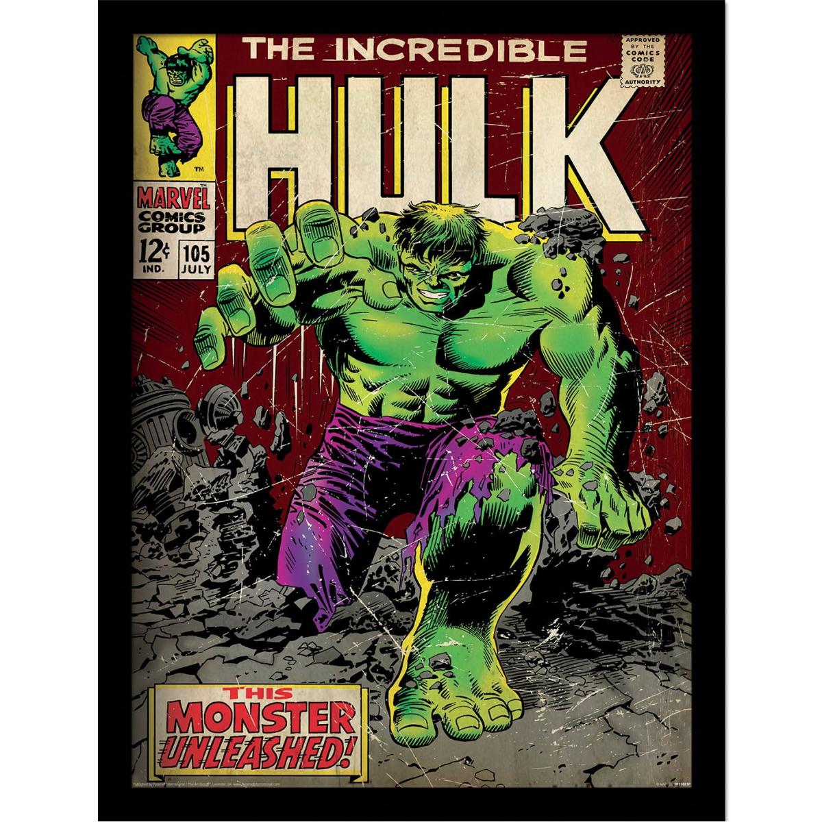 Incredible Hulk Framed Print 30X40 – image 2
