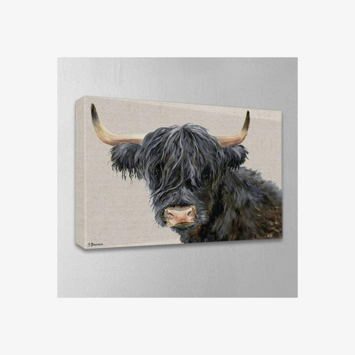 Hagrid the Highland Cow Canvas Wall Art 80x60 – image 1