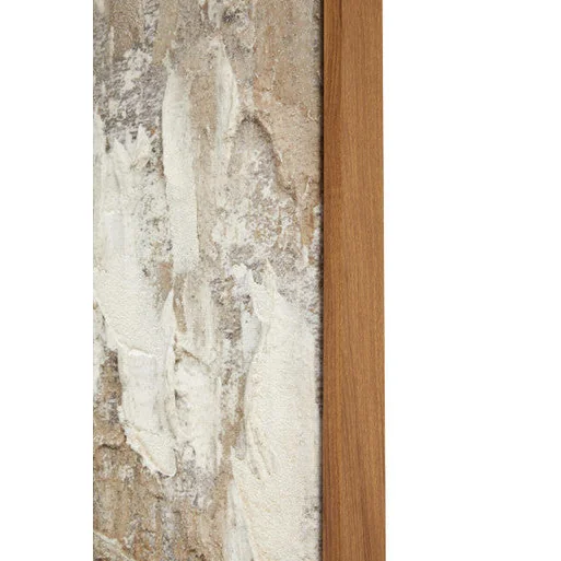 Set of 2 Neutral Tones Textured Wall Art | Astratto – image 4