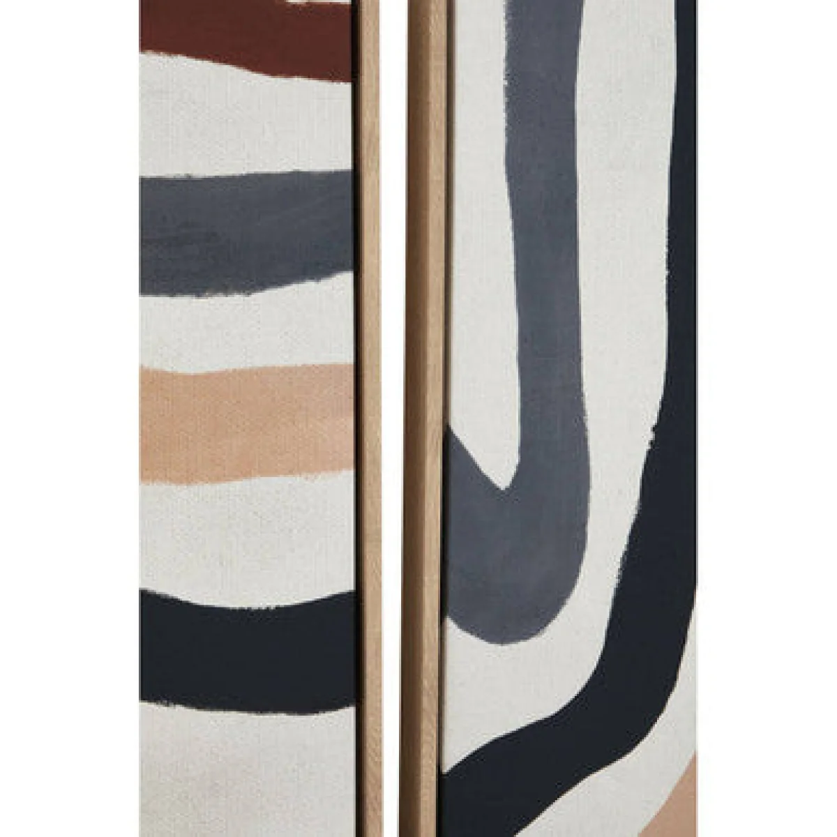 Set of Two Multi Coloured Abstract Wall Art | Astratto – image 6