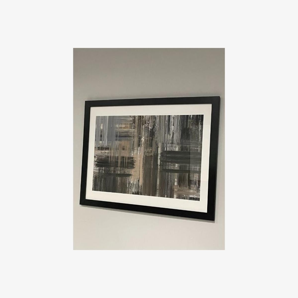 Abstract Stokes Wall Art 80x60cm