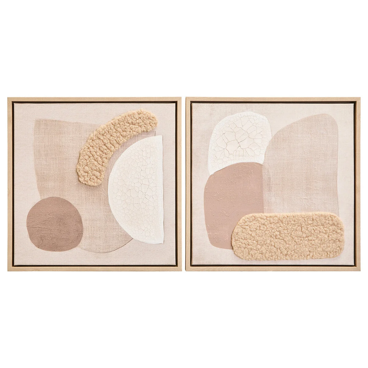 Set of 2 Natural Textured Wall Art | Astratto – image 2