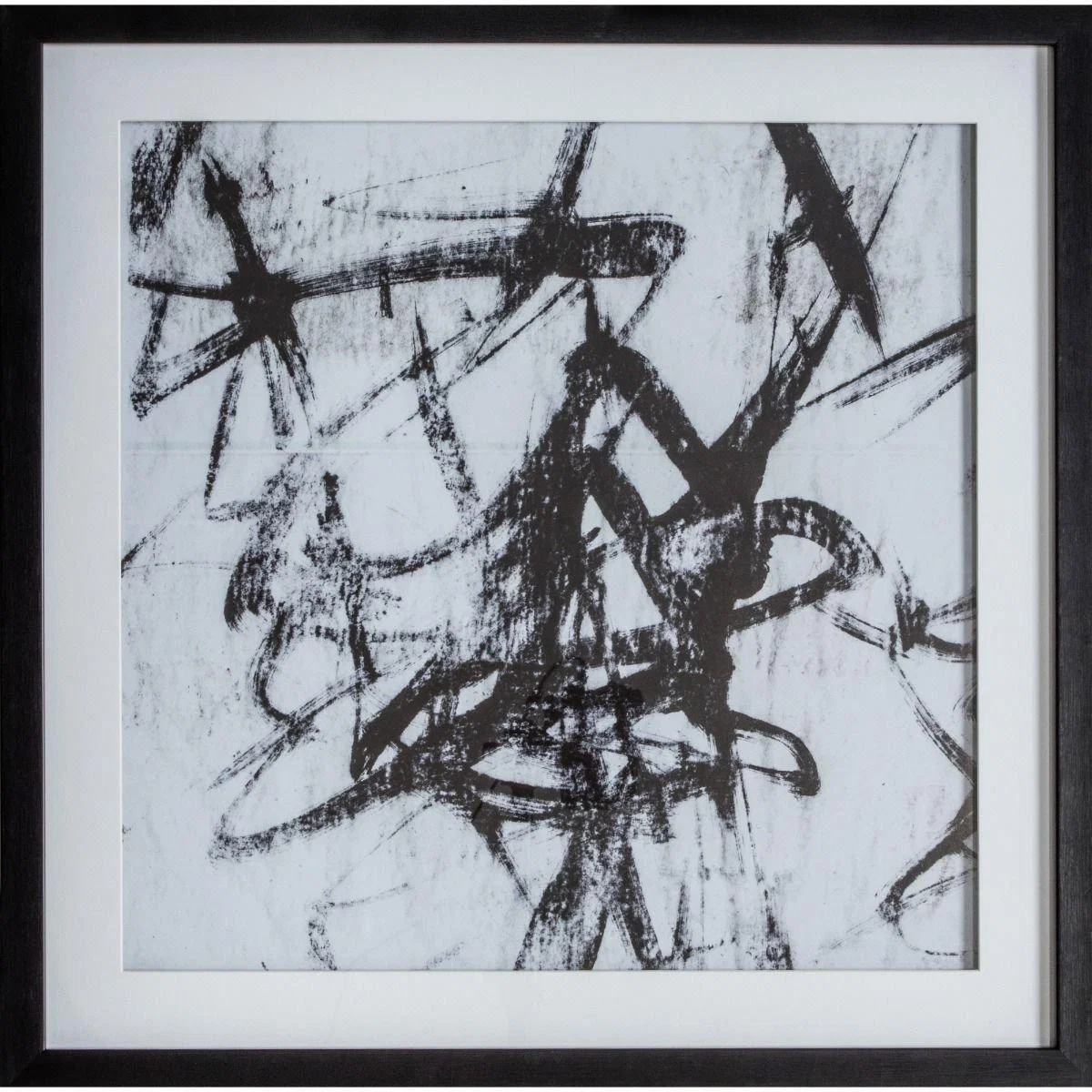 Monochrome Abstract Art Set of 2 – image 2
