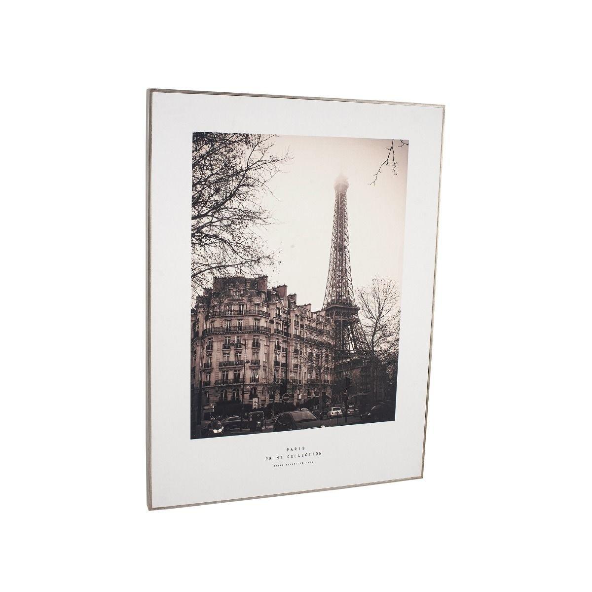 Mono Paris Print Silver Wall Art 60cmx80cm – image 2