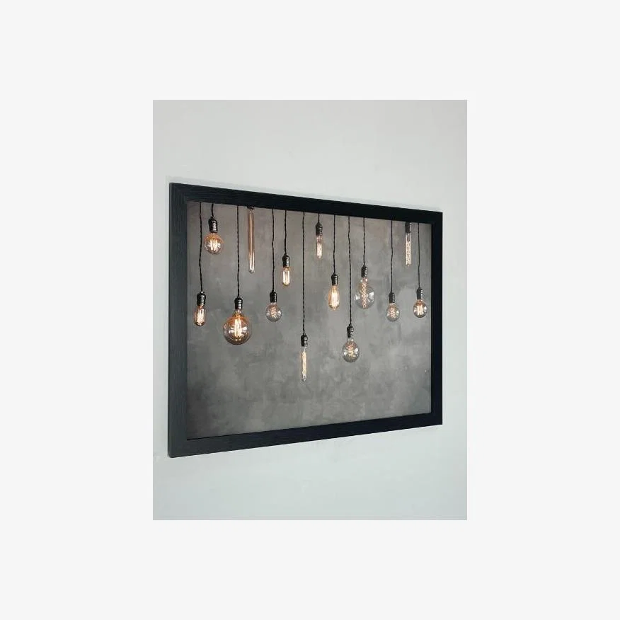 14 Bulbs Print 80x60cm