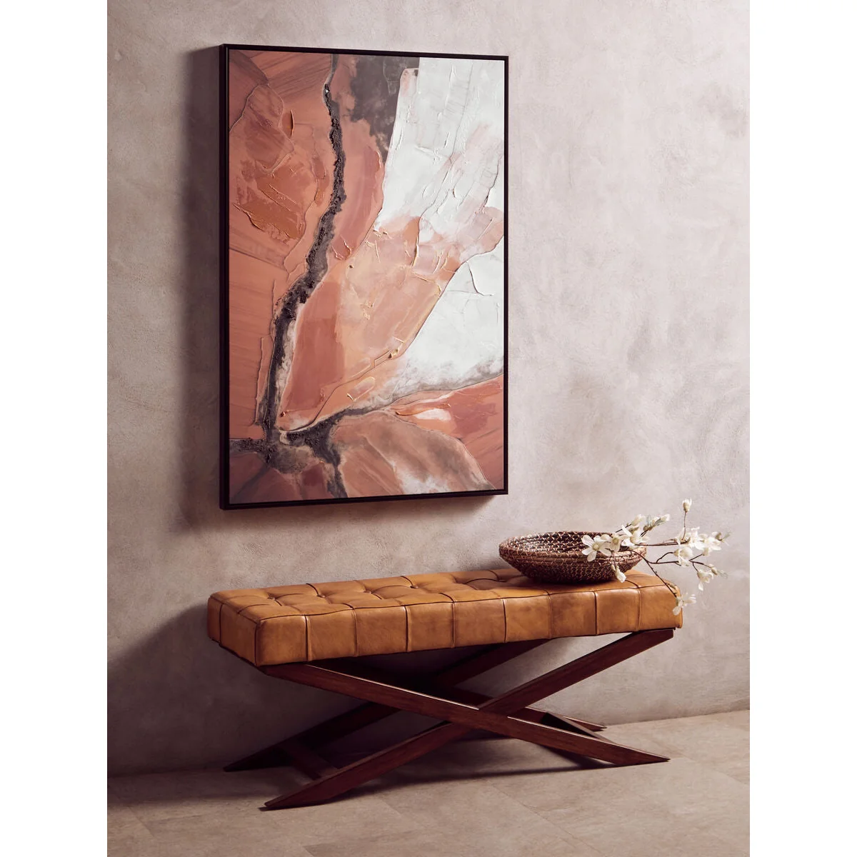 Multi Colour Abstract Textured Wall Art | Astratto – image 3