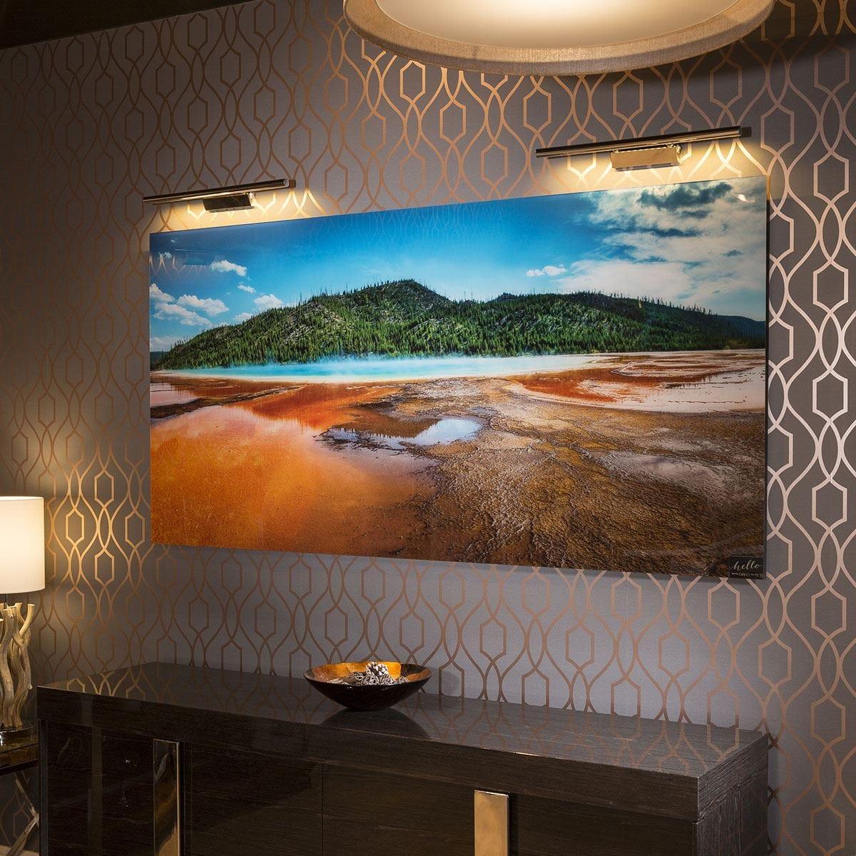 Stunning Large photographic 2m x 1m Acrylic Art Yellowstone Park 7417 – image 1
