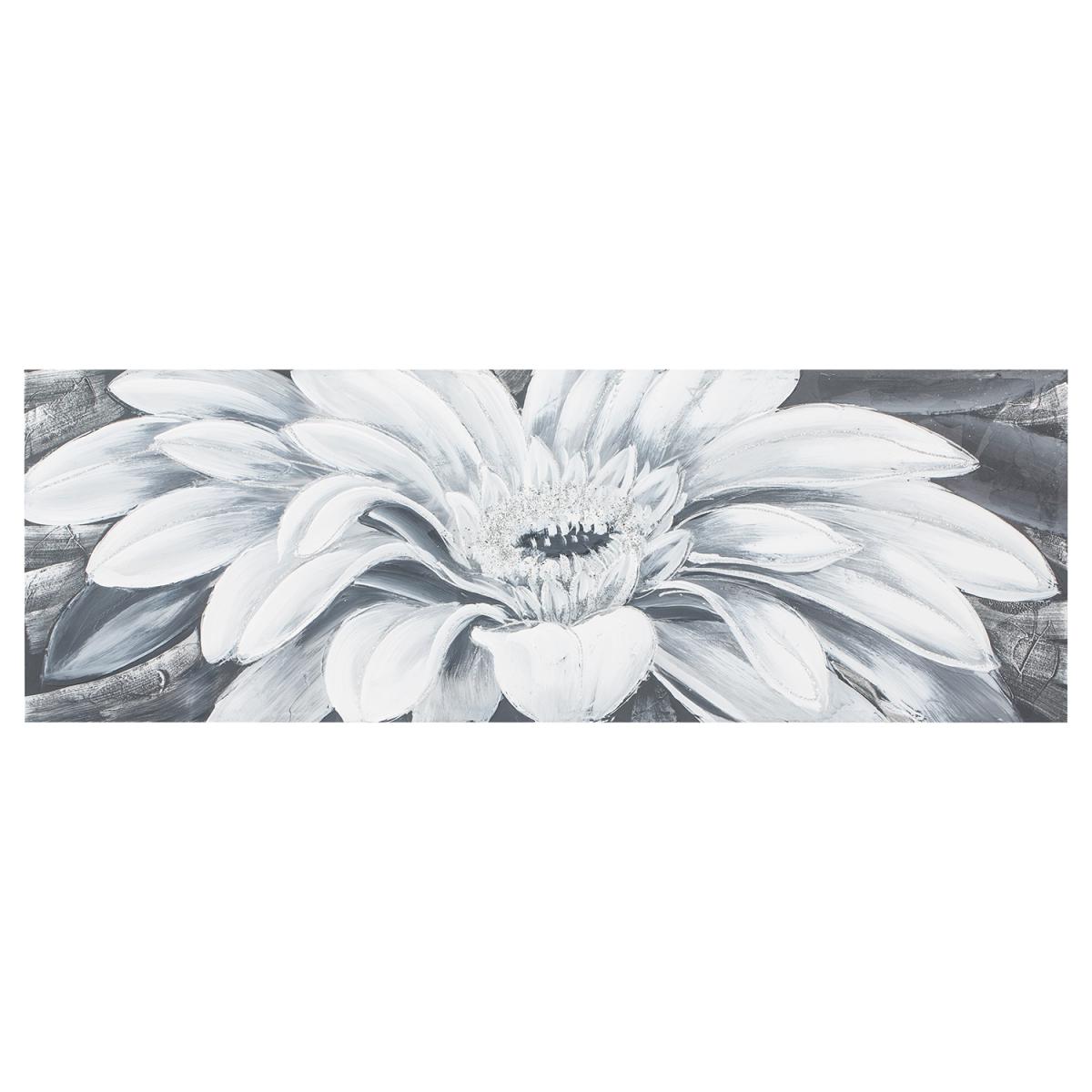 Monochrome Glitter Gerbera Canvas – image 2