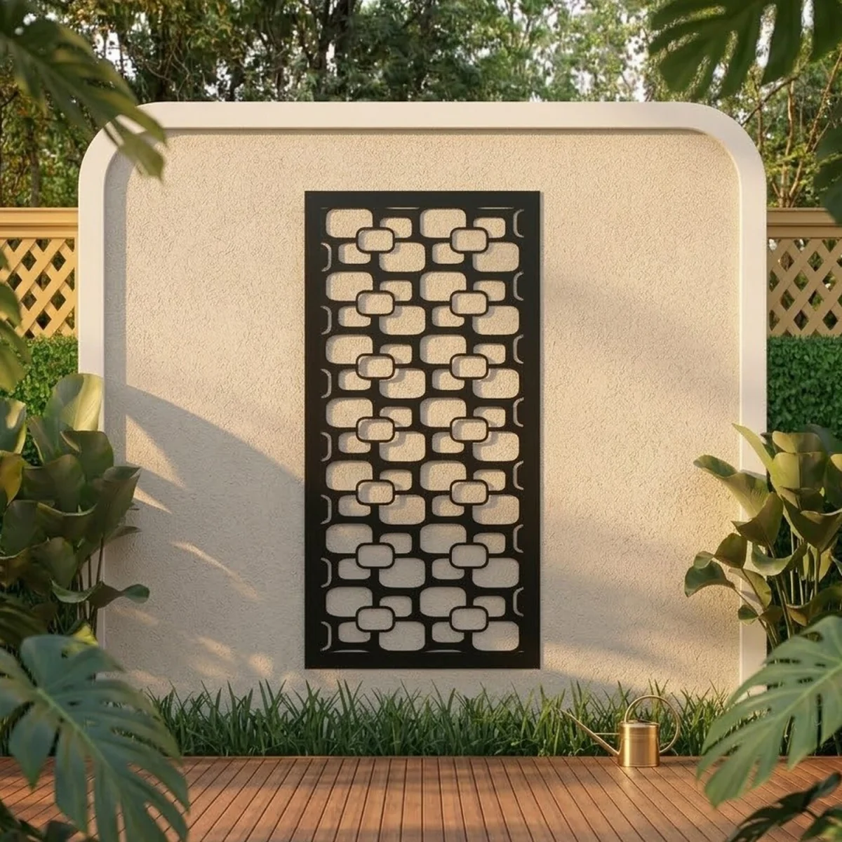 Retro Screen Metal Wall Art - Black – image 2