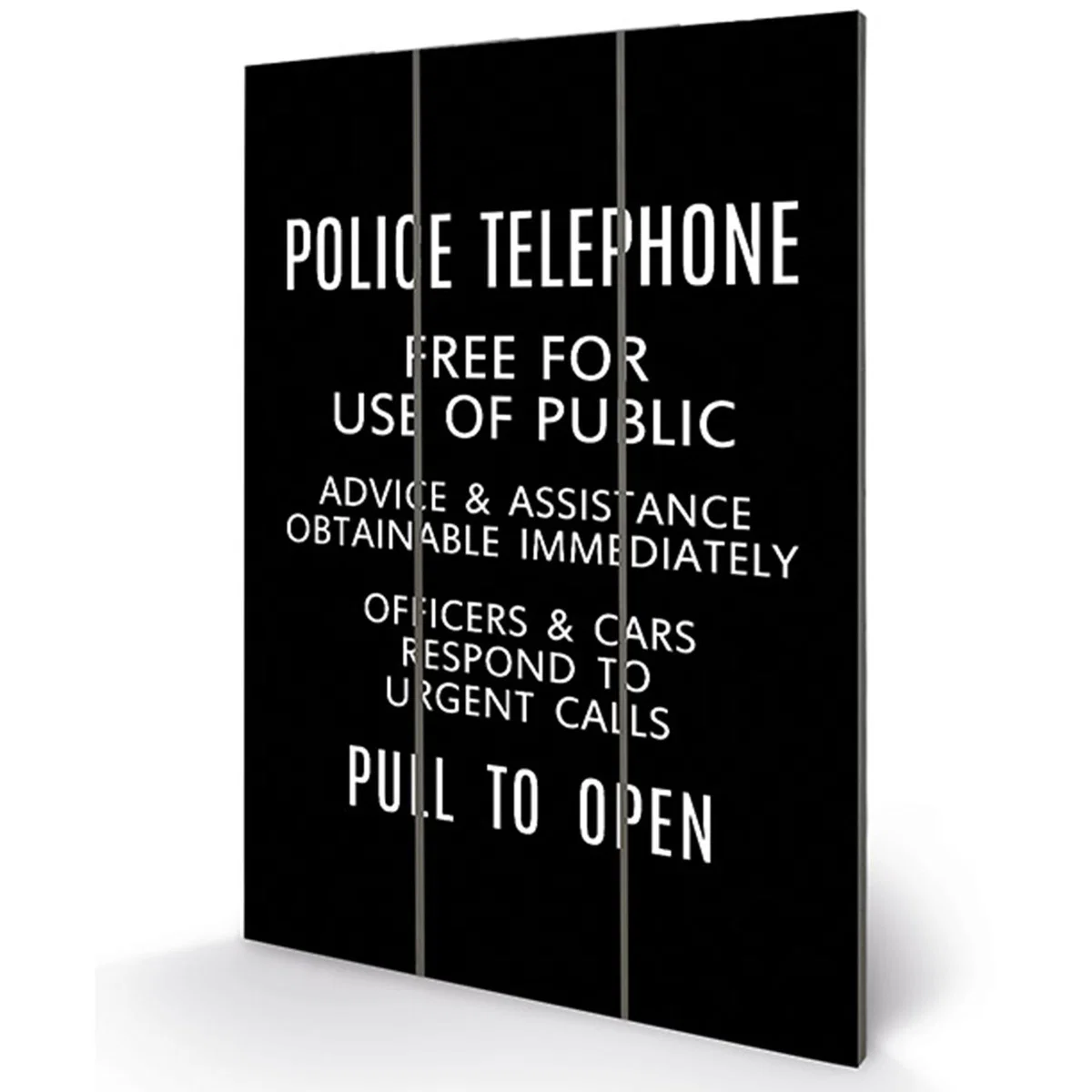 Dr Who (Tardis Sign) Micro Wood – image 2