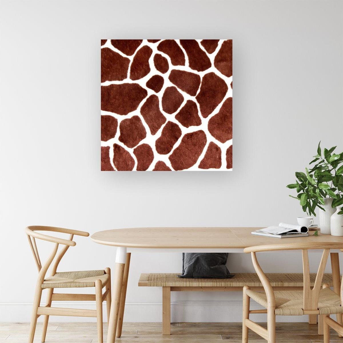 Giraffe Spots Print Canvas Print - Brown / Small – image 2