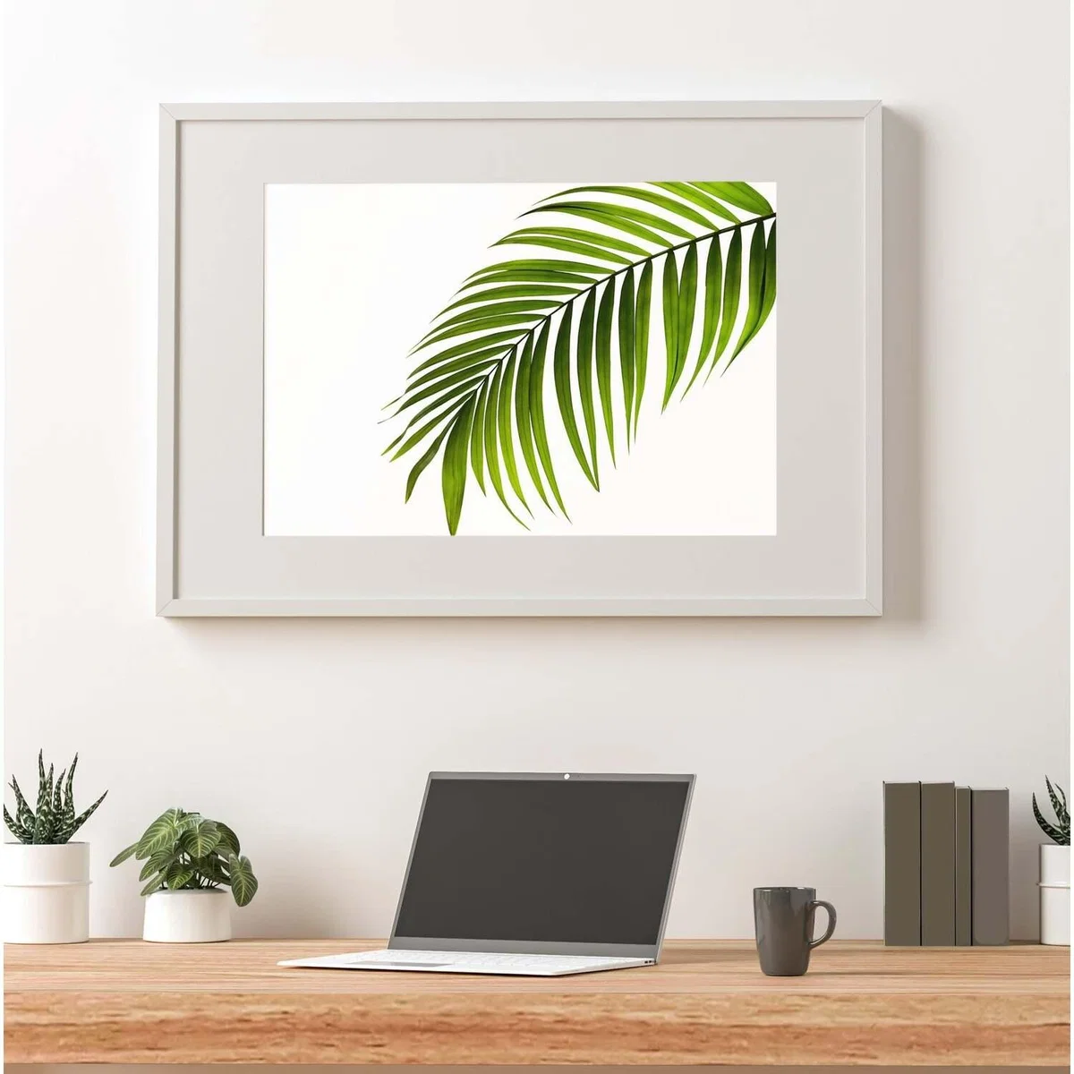 Single Palm Leaf Art Print - Green / 84.1cm – image 2