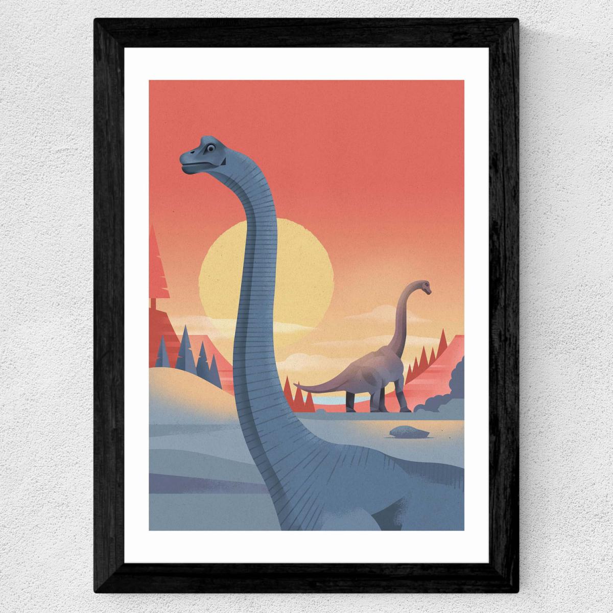 Brachiosaurus by Dieter Braun - Blue – image 1
