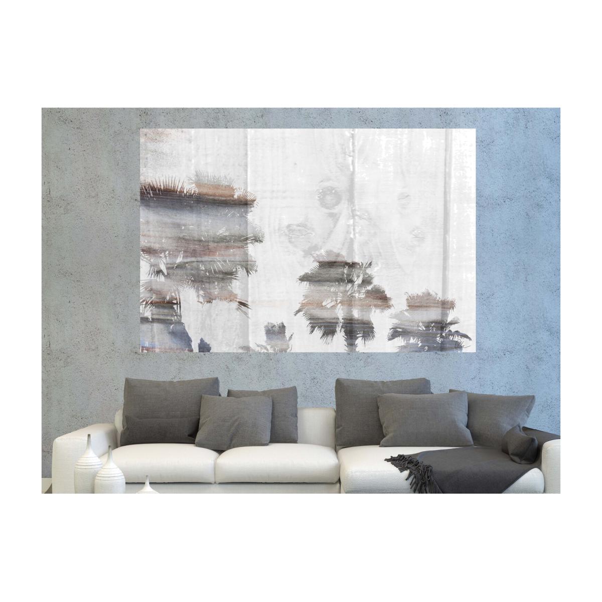 'Silver Palm' by 17 Stories Graphic Art Wrapped on Canvas - Black / 46cm – image 1