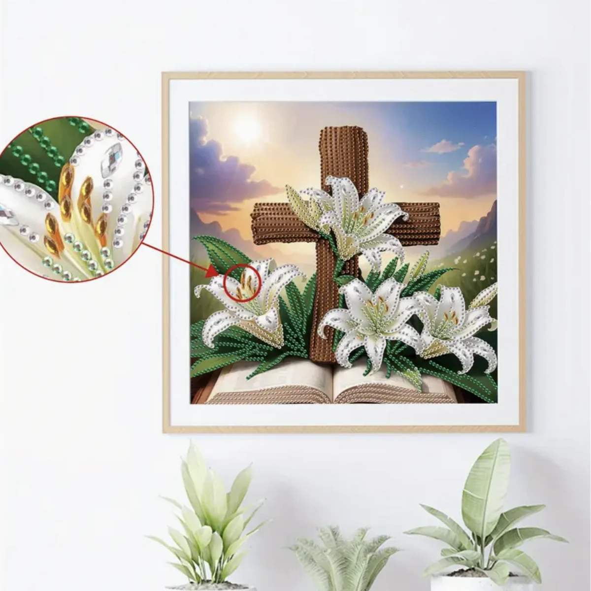 Cross and Bible Diamond Art Painting Kit - Multi – image 11