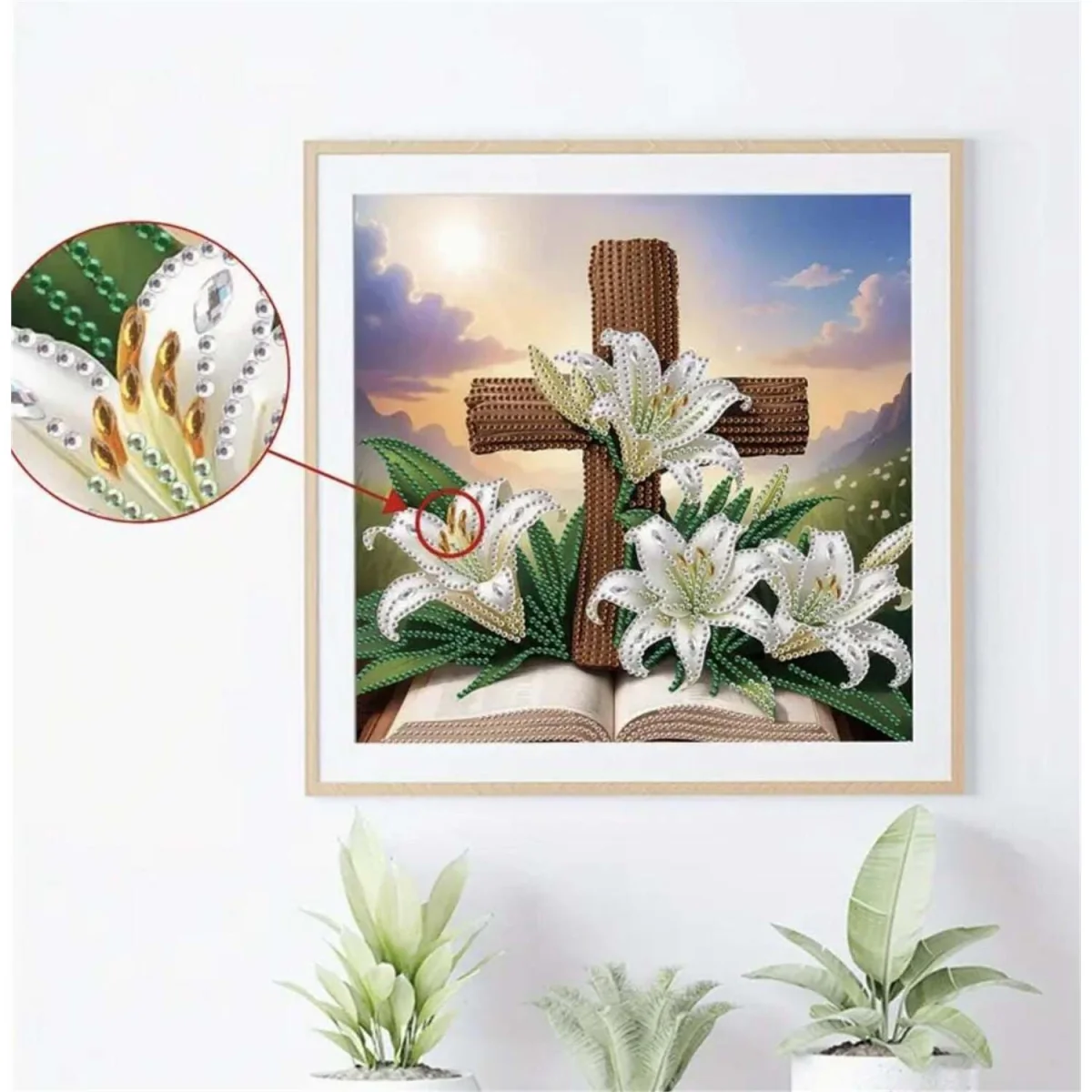 Cross and Bible Diamond Art Painting Kit - Multi – image 8