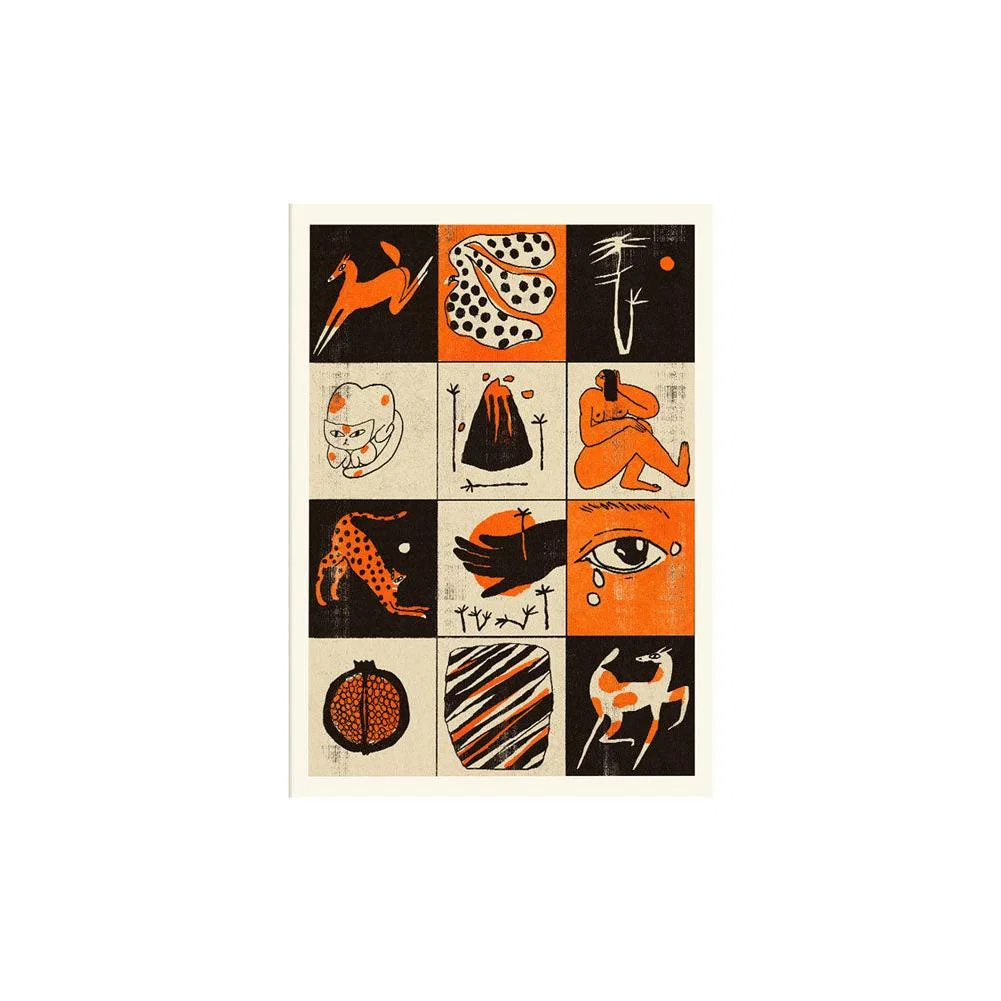 Orange Graphic Moods Art Print - Unframed – image 2
