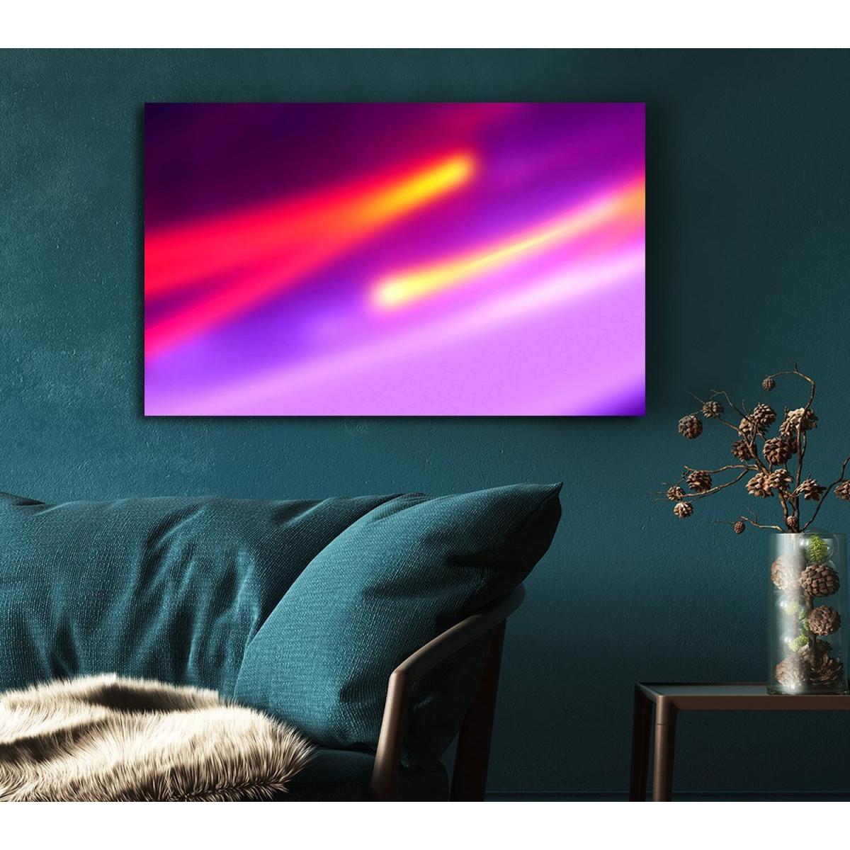 Light Orbs Canvas Print Wall Art - Yellow / 35.56cm – image 5