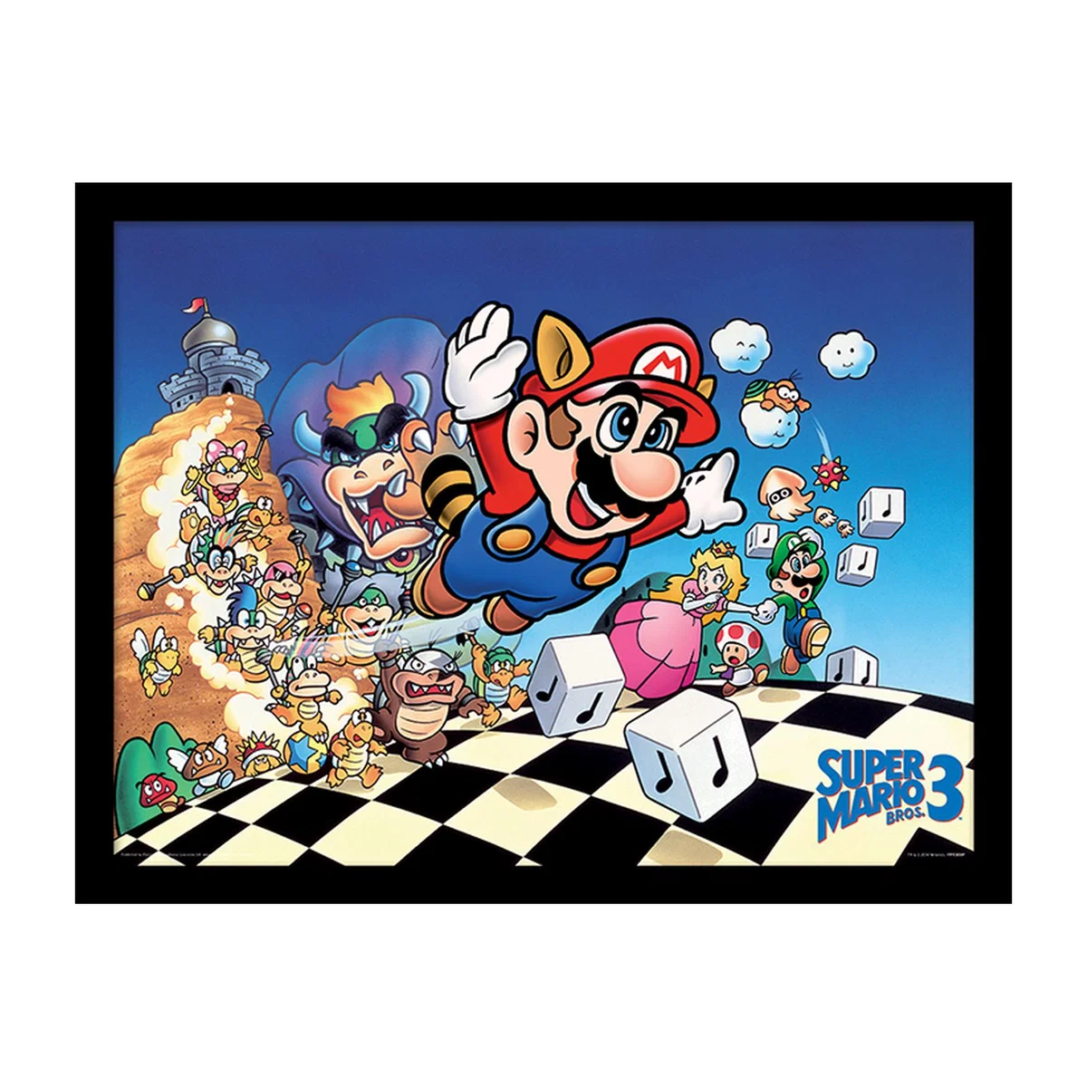Super Mario Bros. 3 (Art) Framed Print – image 1