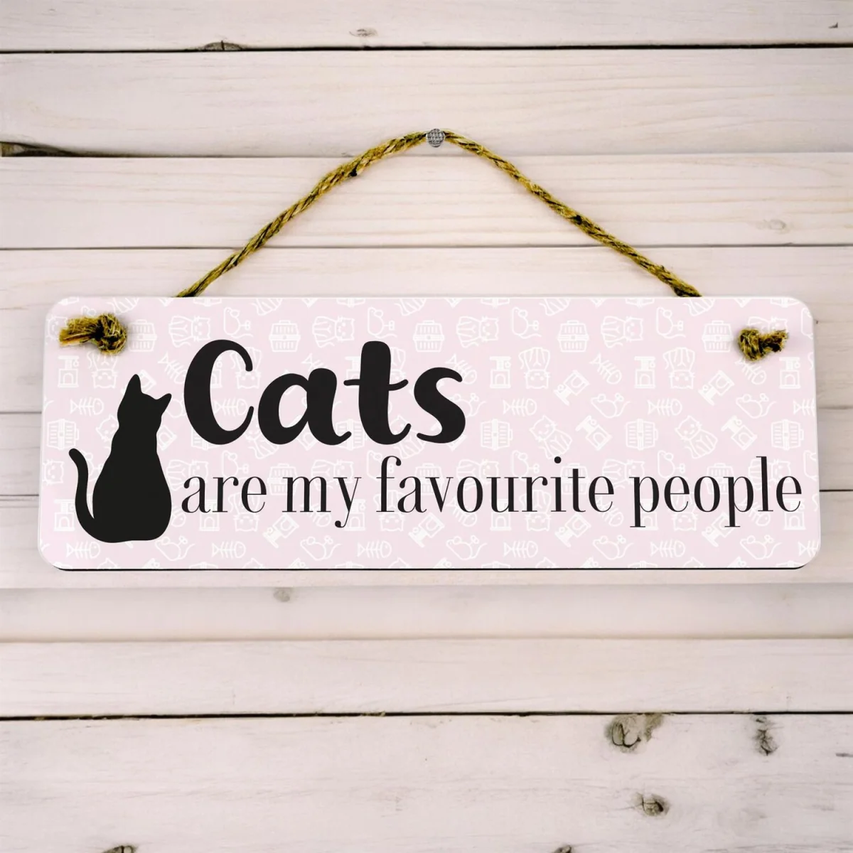 Dogs Are My Favourite Wooden Wall/Door Sign - Home Décor Gift - Blue – image 4