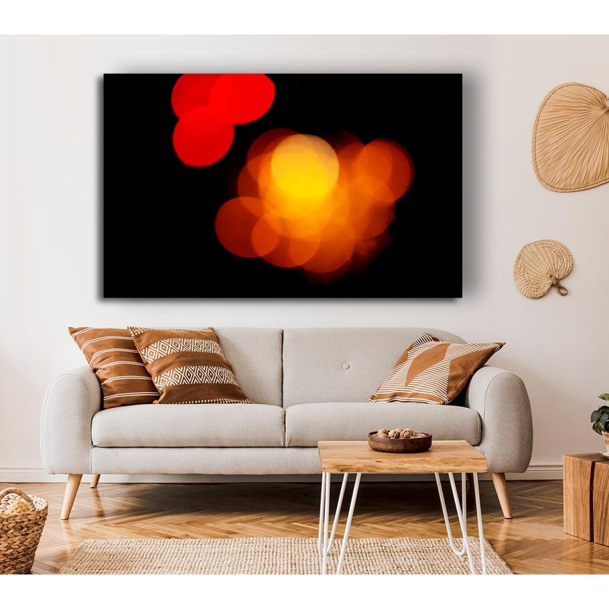 Golden Red Berries Canvas Print Wall Art - Yellow / 66.04cm – image 4