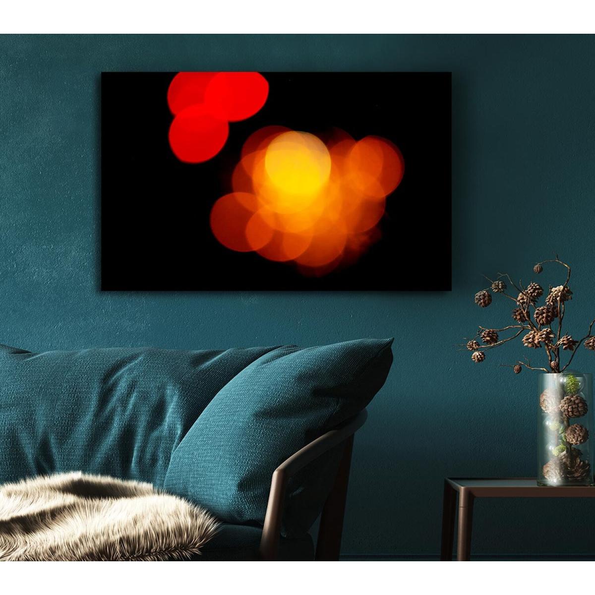 Golden Red Berries Canvas Print Wall Art - Yellow / 66.04cm – image 5