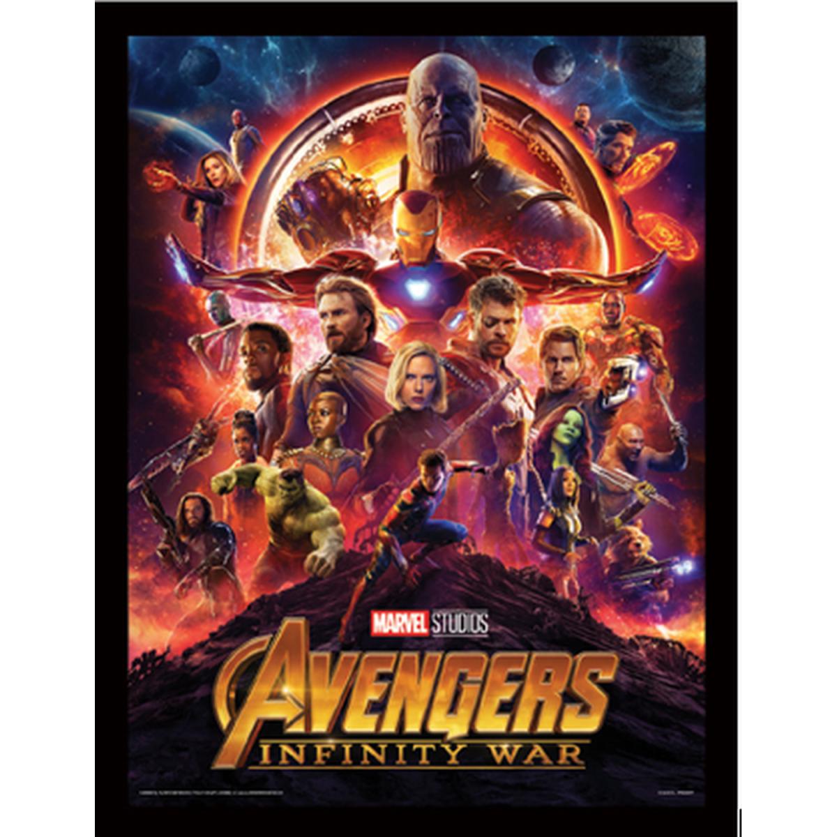 Avengers Infinity War Thanos Sketch Framed Print – image 2