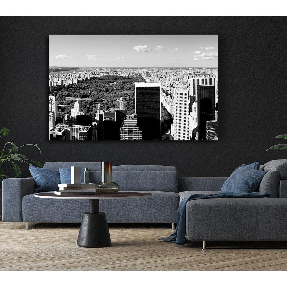 Central Park New York B n W Canvas Print Wall Art - Yellow / 50.8cm – image 2