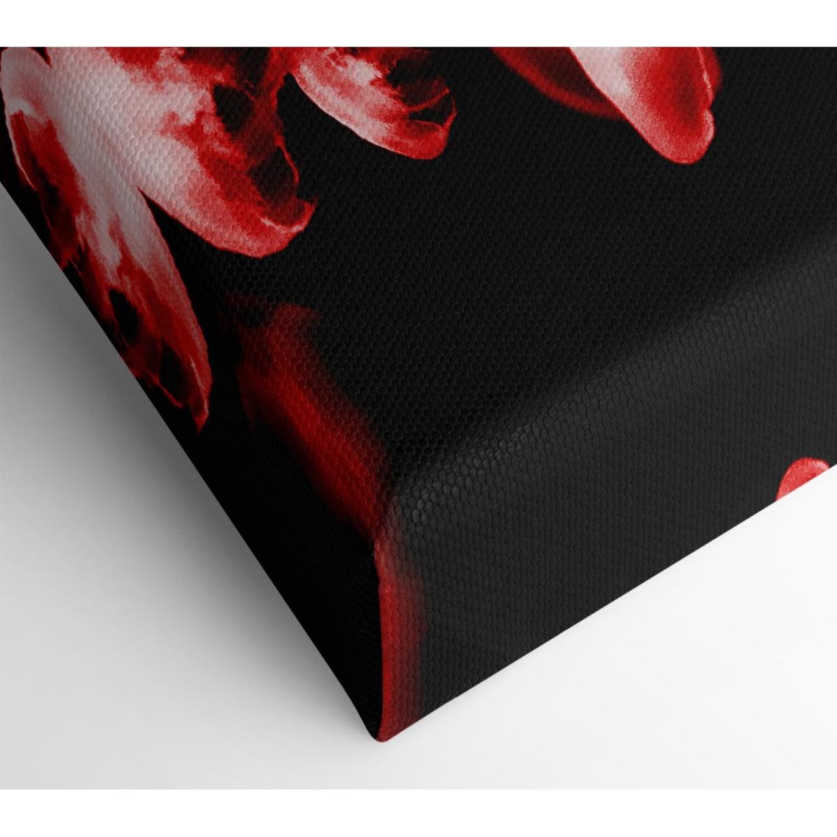 Red Neon Jellyfish Canvas Print Wall Art - Yellow / 50.8cm – image 2