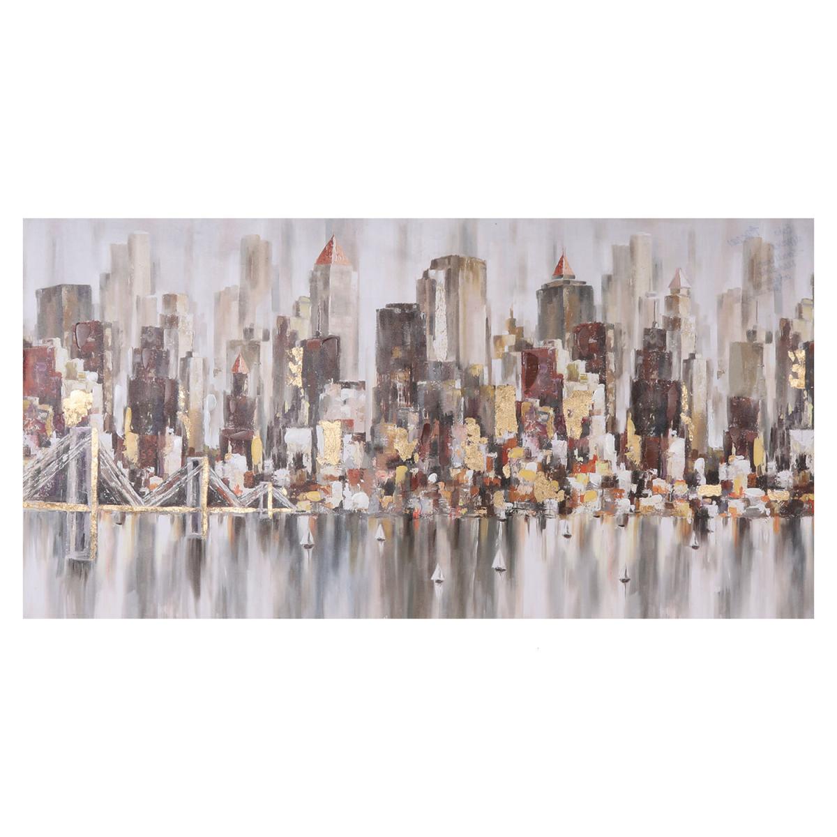 Abstract City Scene Canvas – image 2
