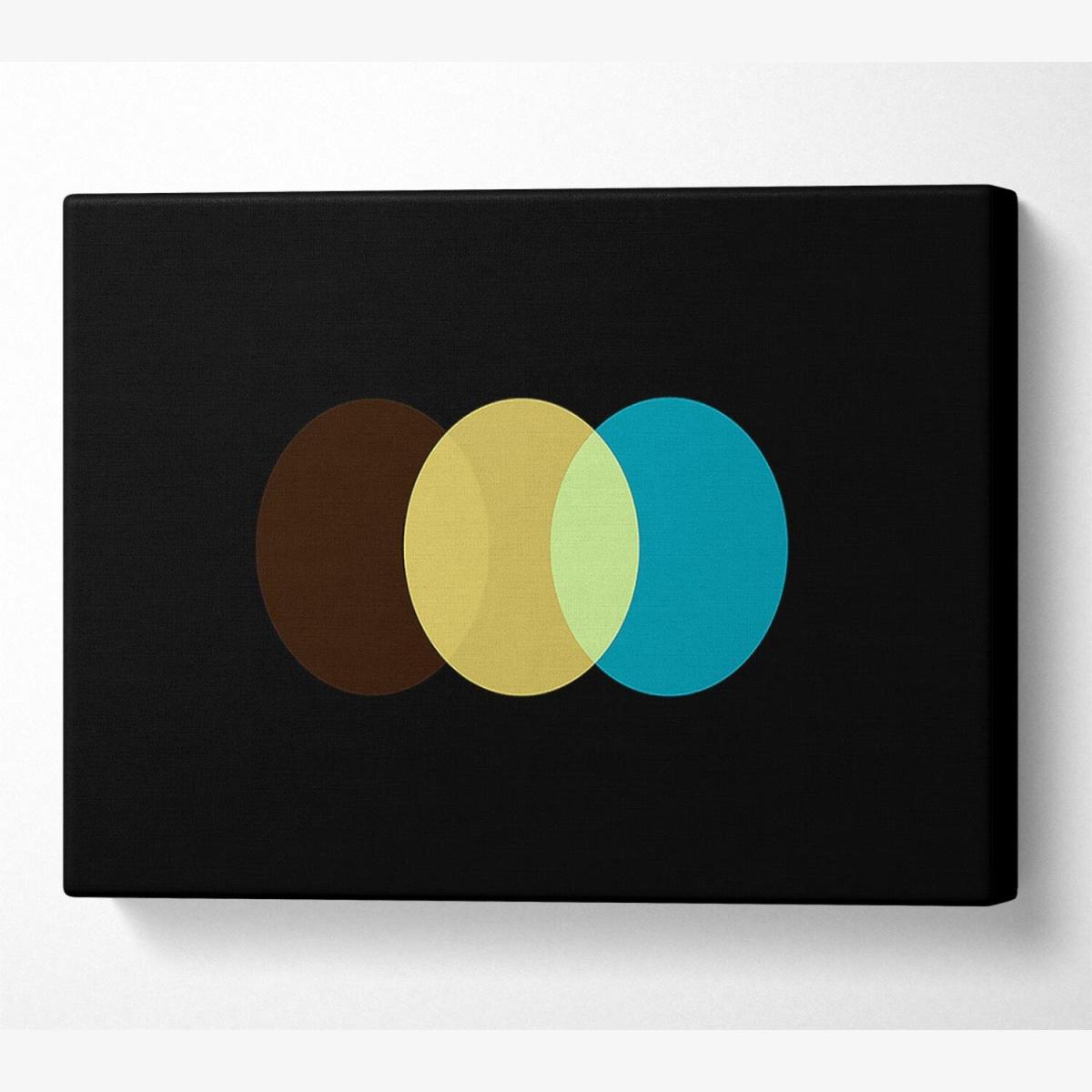Triple Headlight Canvas Print Wall Art - Yellow / 35.56cm – image 1