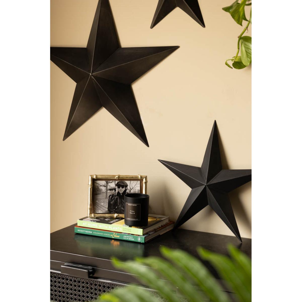 Set Of 3 Black Metal Stars – image 5