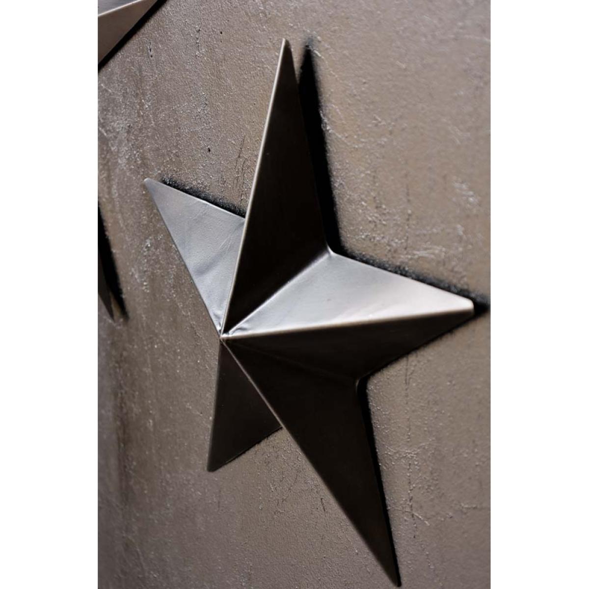 Set Of 3 Black Metal Stars – image 10
