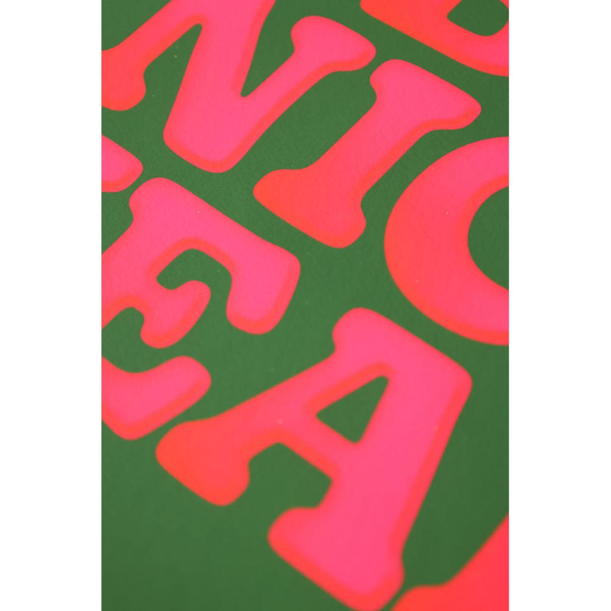 Be Nice Yeah By Limbo & Ginger A2 Typographic Art Print With Frame – image 3
