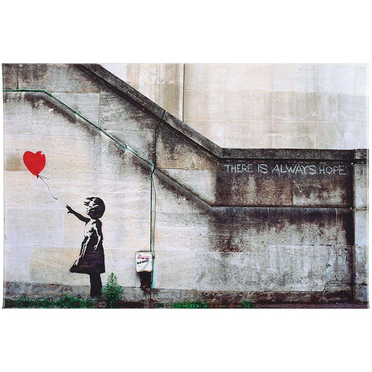 Balloon Girl Art Canvas - Grey / 60cm – image 7