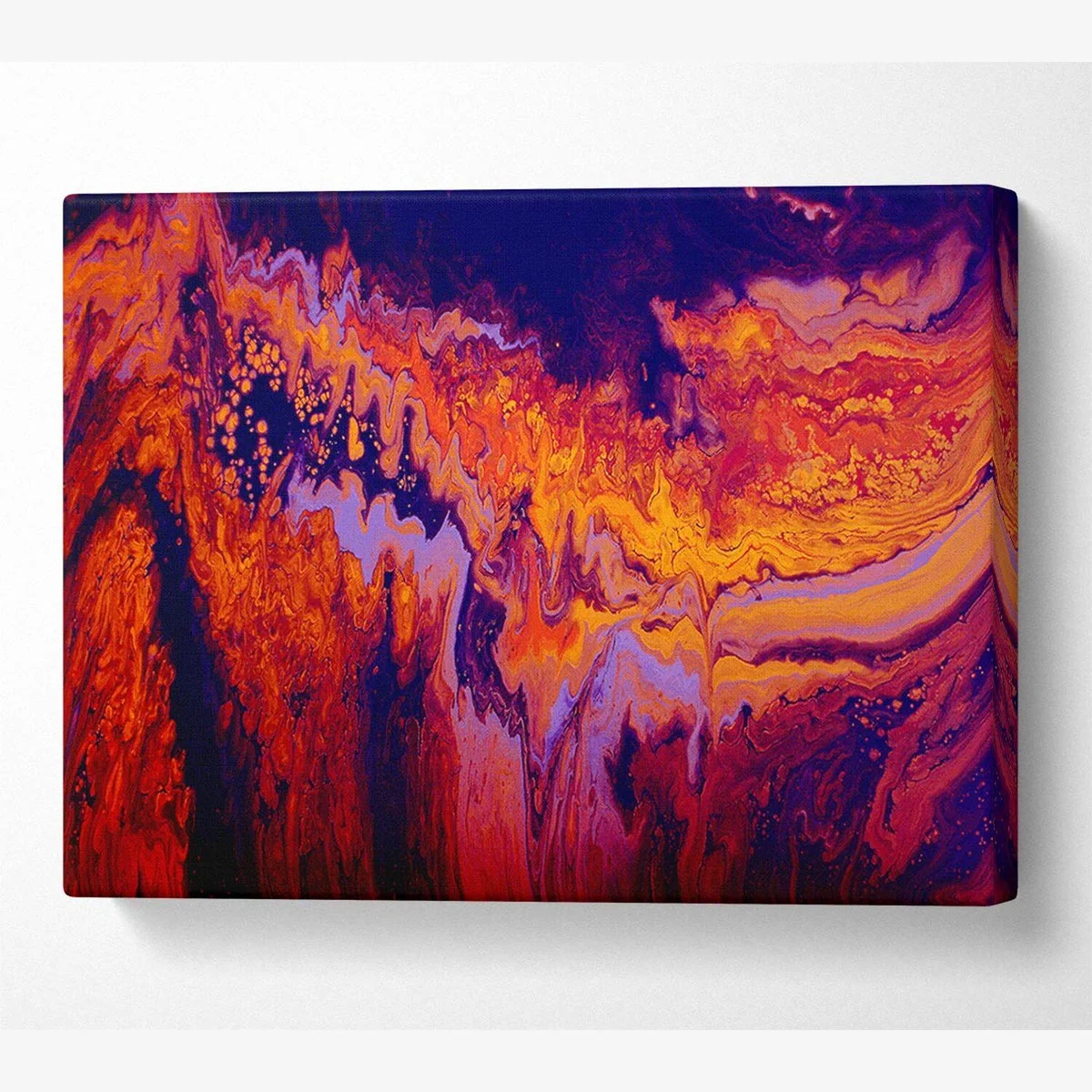 The Earths Crust Canvas Print Wall Art - Yellow / 35.56cm – image 1