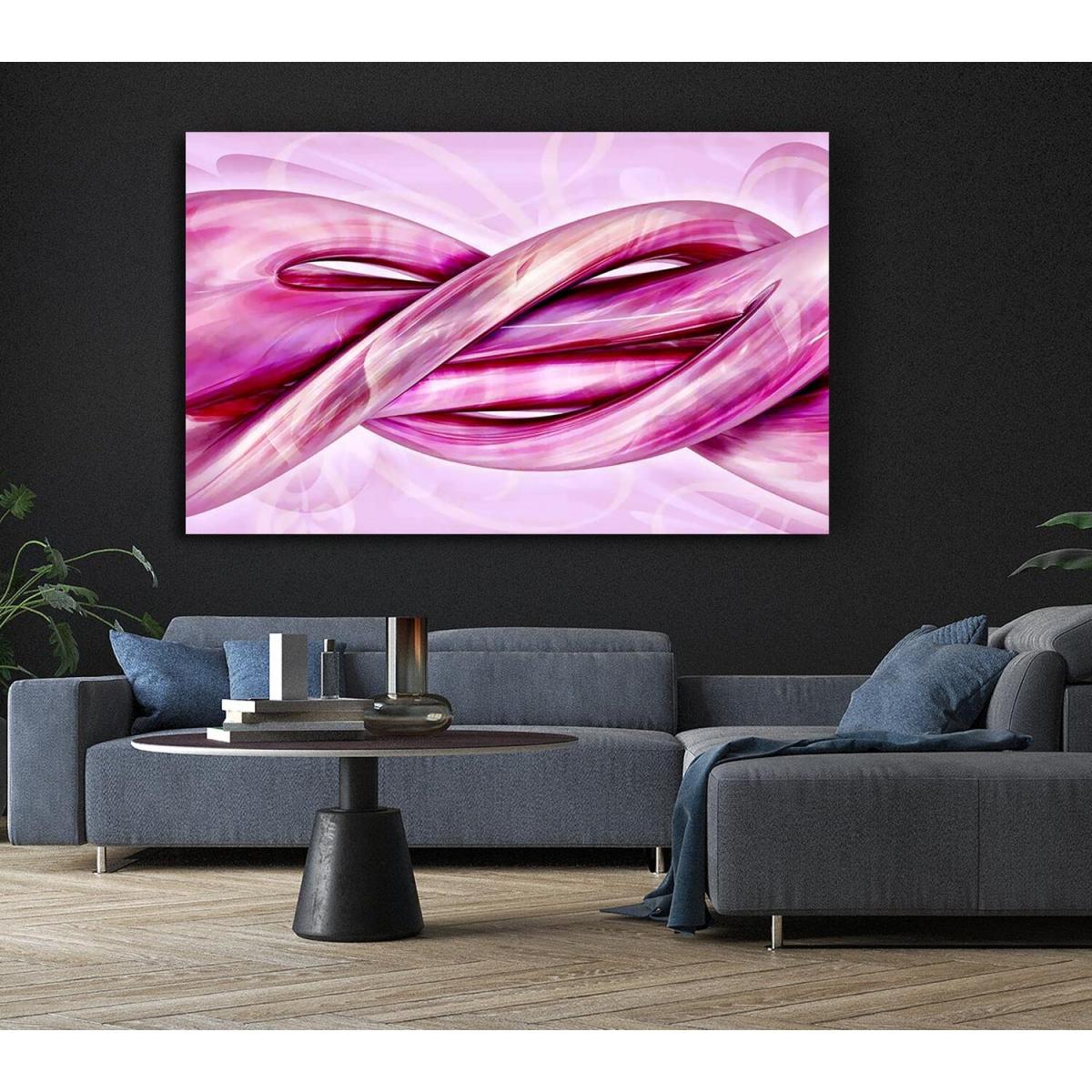 Pink Knots Canvas Print Wall Art - Yellow / 81.28cm – image 6