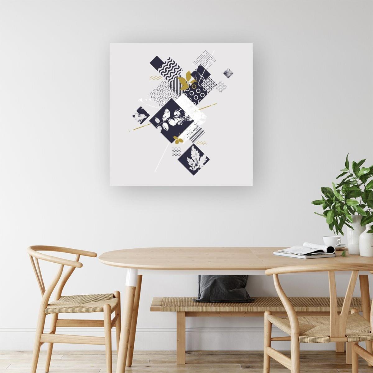 Abstract Botanical Canvas Print - Grey / Small – image 1